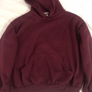 Plain maroon hoodie